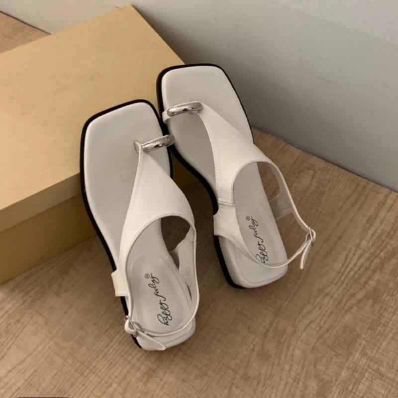 New Summer Sandals for Women Retro Thick-soled Shoes