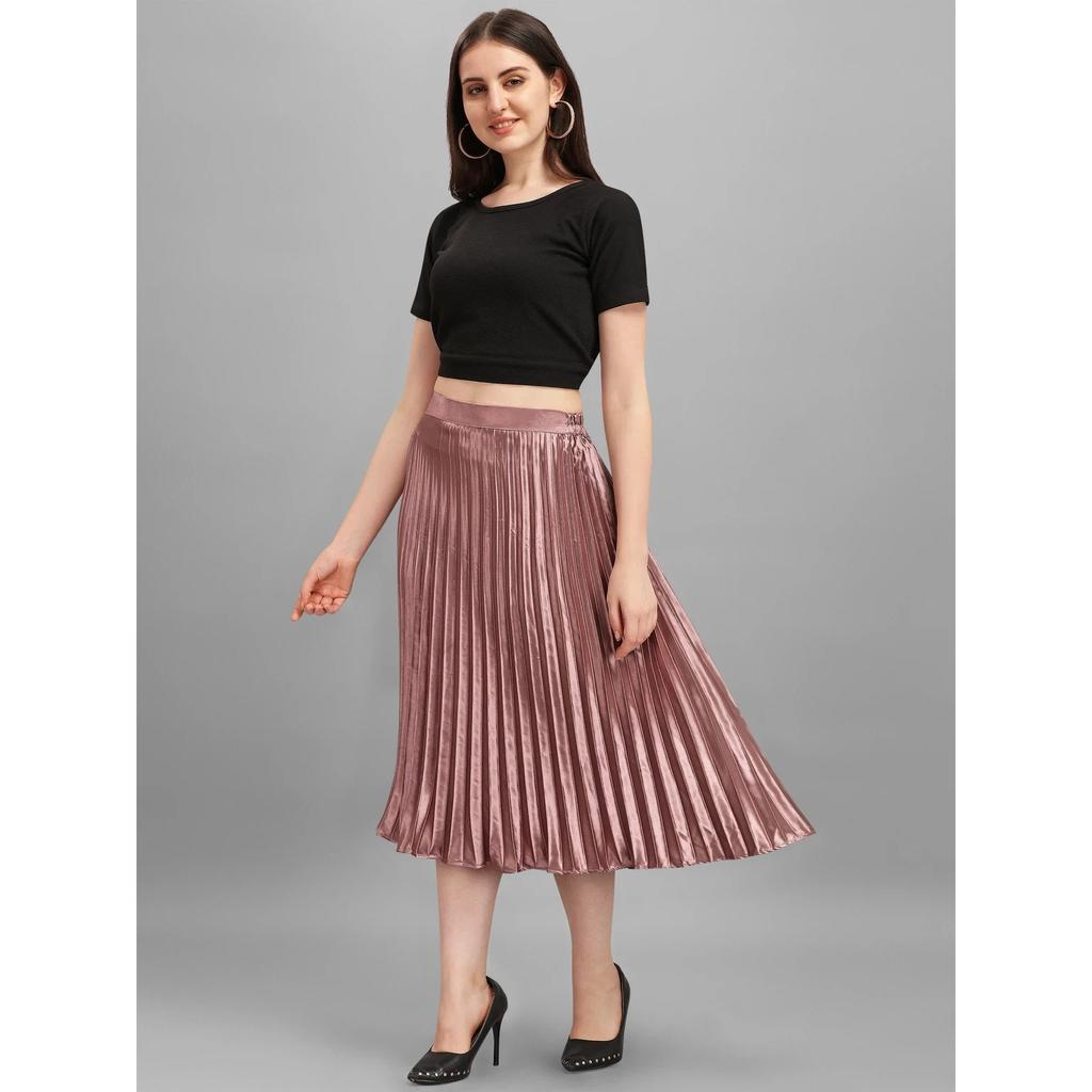 Indian Women Ethnic Flared Skirt Beautiful Bollywood Wedding Wear Pleated Skirt