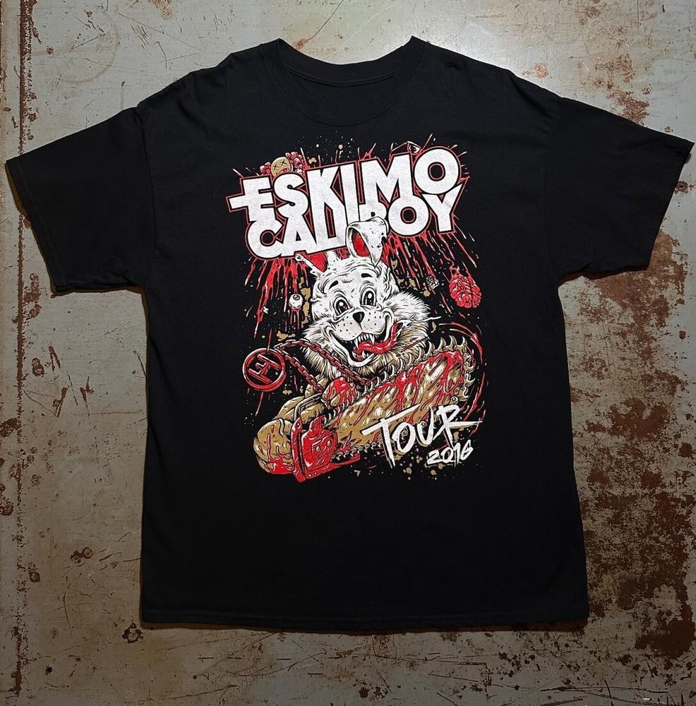 

Винтаж Eskimo Callboy Тур Группы 2016 Хлопок Черный Все Размеры Унисекс Футболка UR168 Унисекс Футболка XXXXL