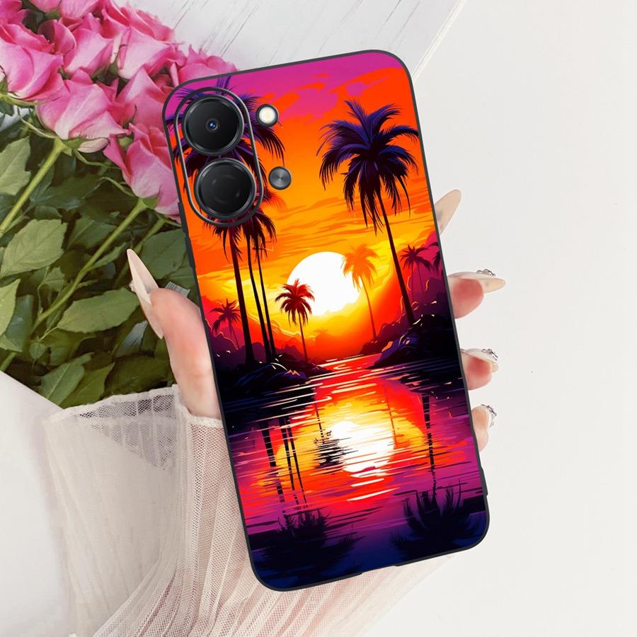 For Tecno Spark Go 3 5G Case Cute Cat Painted Capa for Tecno Spark GO3 KN3 Pop 20 Soft Silicone Bumber Shell for Sparkgo 3 Funda
