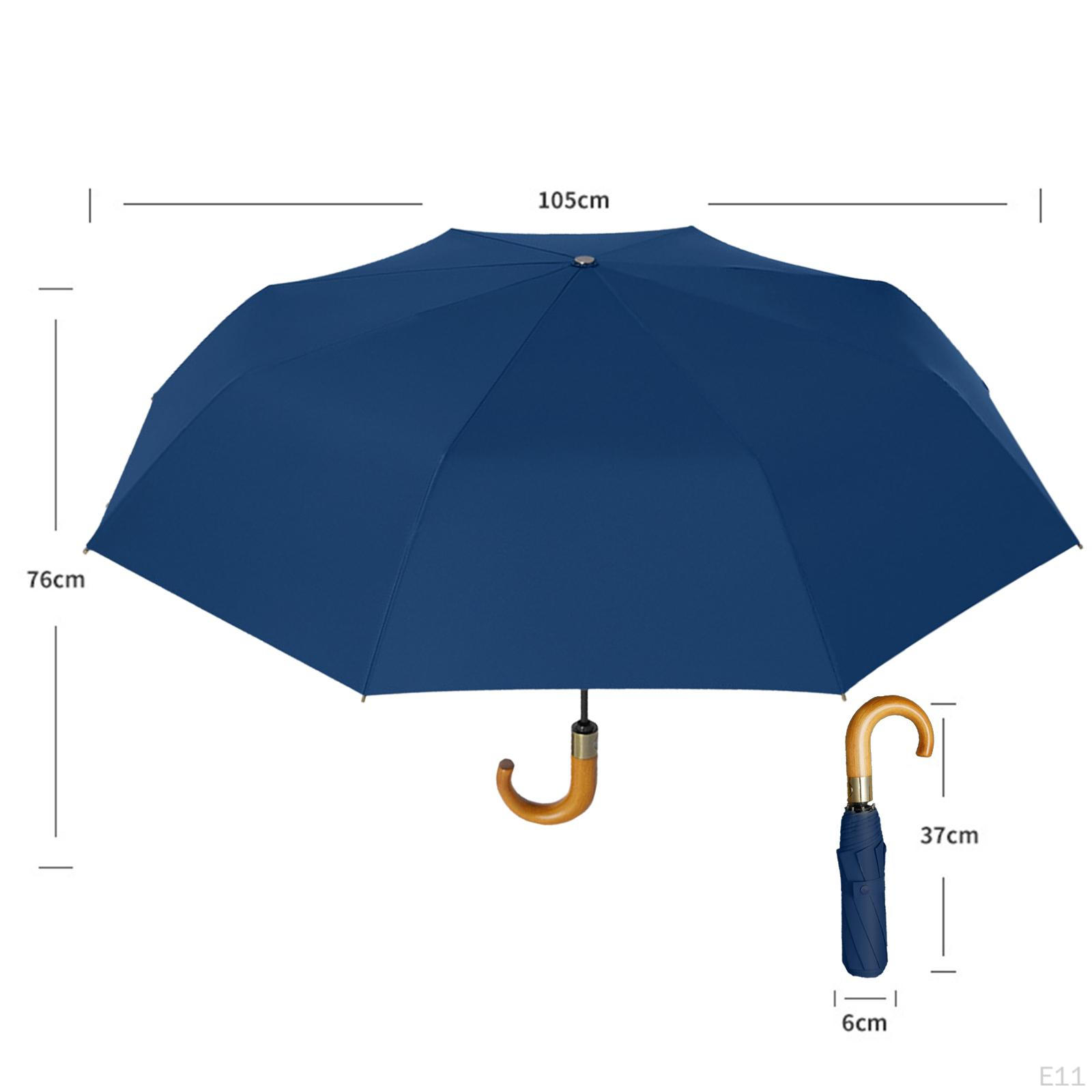 Складной зонт 8 спиц ветрозащитный для активного отдыха кемпинга походов чёрный — фото 6