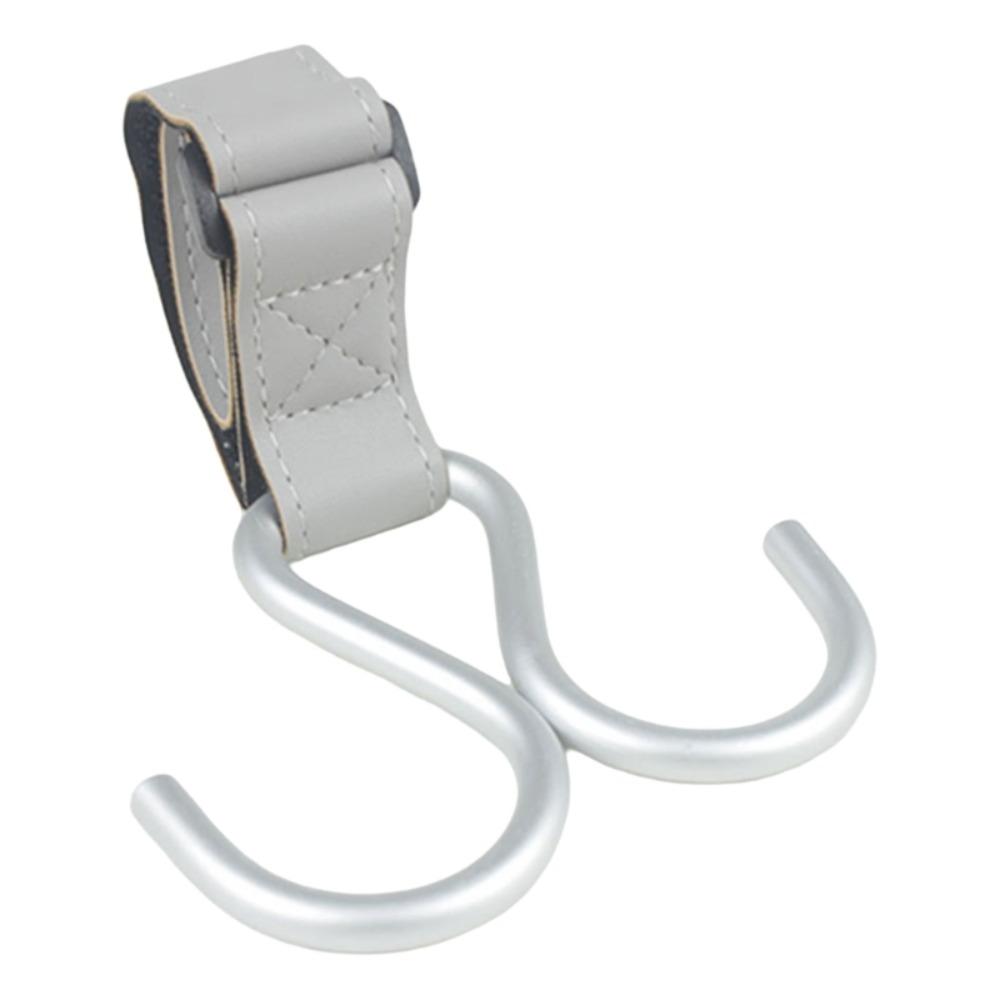 Multifunctional S Shape Baby Stroller Hooks PU Double Hook Hanging Hook Cartoon Cart Organizer Stroller Accessories Baby