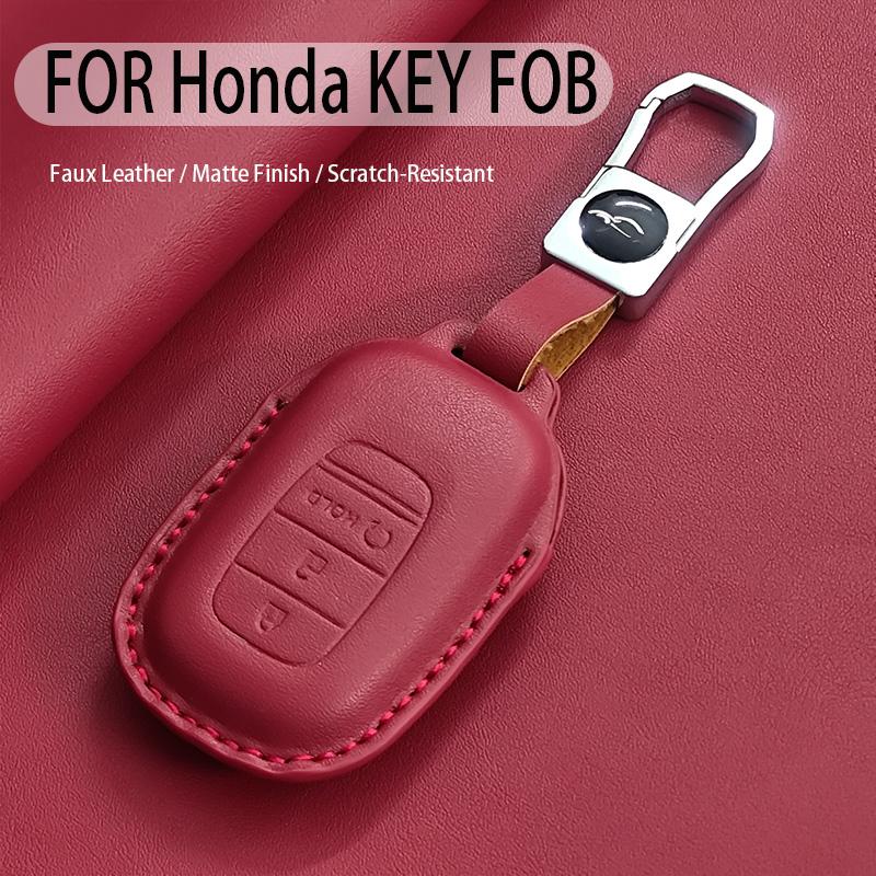 Car Key Case Cover Fob For Honda Accord Civic 11Th Hr-V Cr-V Pilot Sport Si Ex Keyless Keychain Durable