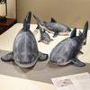Wholesale Lifelike Gaint Megalodon Shark Plush Toy Pillow Simulation Grey Shark Marine Animal Plush Toy Home Decor Gift For Kids
