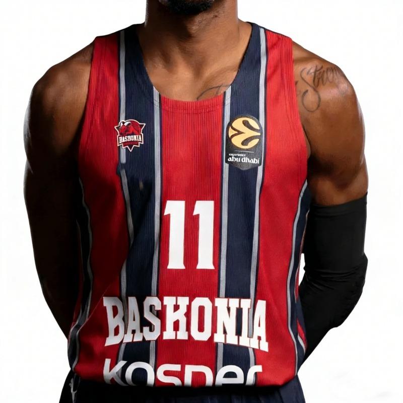 Summer New Spain Baskonia Men's Women Basketball Jersey Vest Causal Fan Special Sportswear Basketball Jersey Family Kids Tees