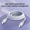 USB Type C Unbreakable Silicone Phone High-speed Data Line Compatible with Xiaomi Redmi and Other Smartphones Charging Cable