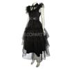 Wednesday Adams Cosplay Costume Adams Black Dress Adult Women's Dress Halloween Carnival Party Role Play Set In Stock Anime
