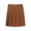 MARTINE GOLF Embroidery Pleats Culotte_Camel