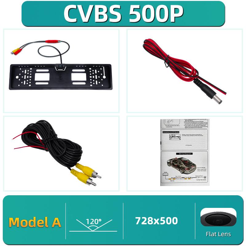 Europäischer Kennzeichenhalter Rückfahrkamera mit 4 LED Nachtsicht & Wasserdichtes Design