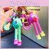 Adorable Pvc Stretch Monster Keychain Cute Delicate Bag Charm For Gifting