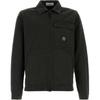 Stone Island Logo Print Zip Collar Long Sleeve Jacket Men jackets Gray 811511501-V0162