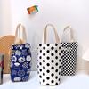 Portable Canvas Insulator Sleeve Bag Case Thermos Pouch Cartoon Pictures Closing Drawstring Storage Bag Vacuum Cup Set