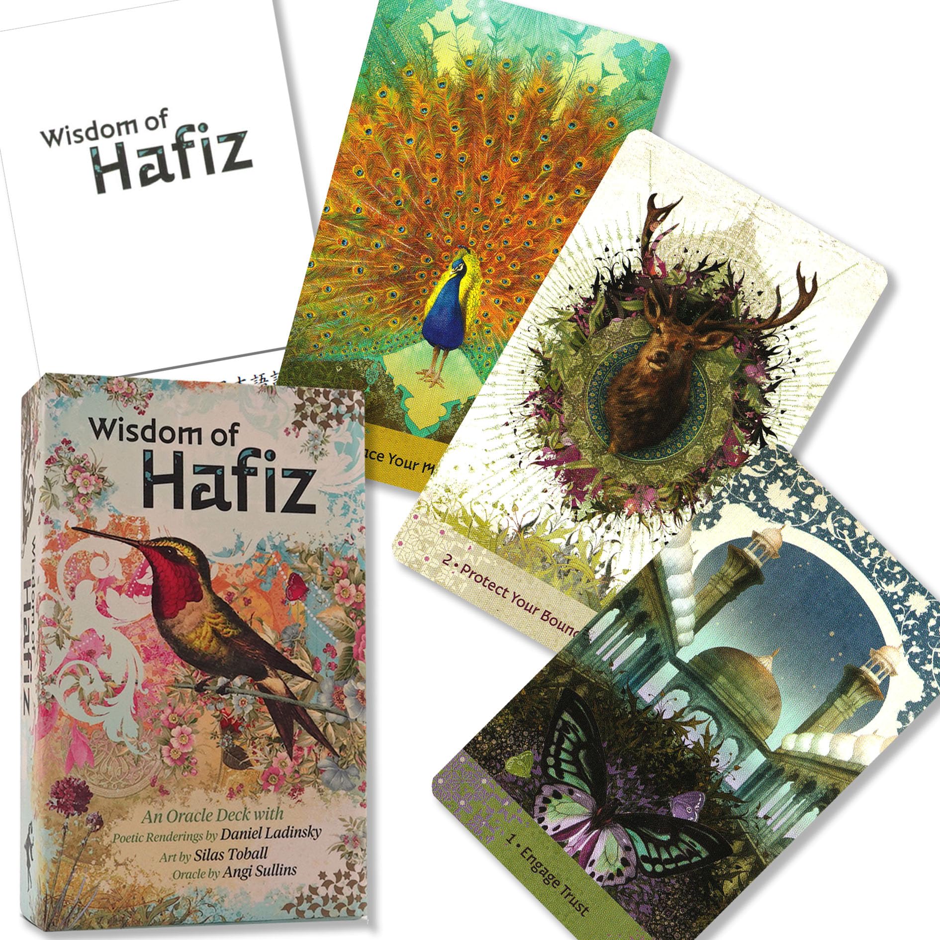[Includes Japanese instruction booklet] Wisdom of Hafiz Oracle Oracle Cards FLATLAND Authentic Hafiz Poetry Collection