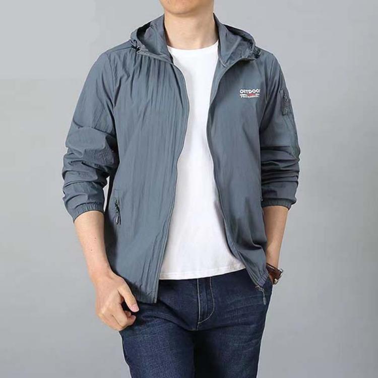 Ultra Thin Mens Summer Sun Protective Jacket Breathable Windbreaker Anti UV Quick Drying Outdoor Sports Portable Clothing