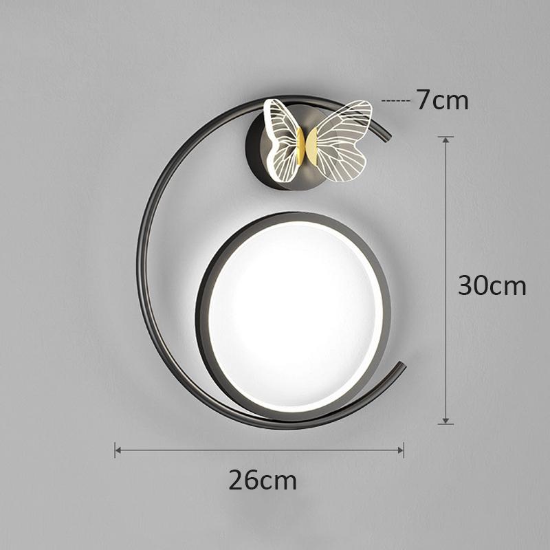 LED Modern Sofa Butterfly Wall Lamp Decor Bedside Tables Lamps For Home Hall Kitchen Living Room Nordic Indoor Lighting Light
