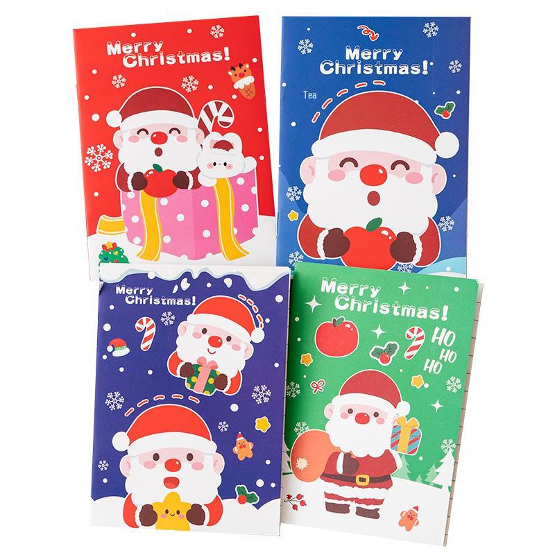 Cartoon Christmas Mini Notebook - Cute, Portable, Pocket-Sized for Student Rewards