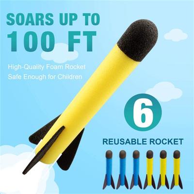 Kid Air Rocket Foot Pump Launcher Toys Sport Game Jump Stomp Outdoor Child Play Set Toy Pressed Rocket Launchers Pedal Games