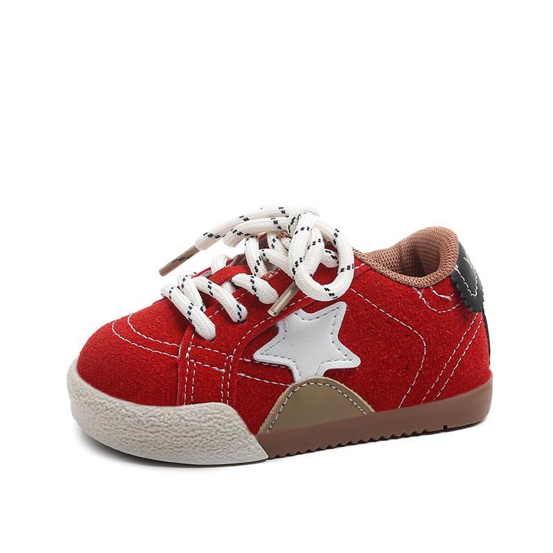 Youth Style Shoes Kids Star-Printed Soft Sole Casual Sneakers Boys Girls Lightweight Running Shoes