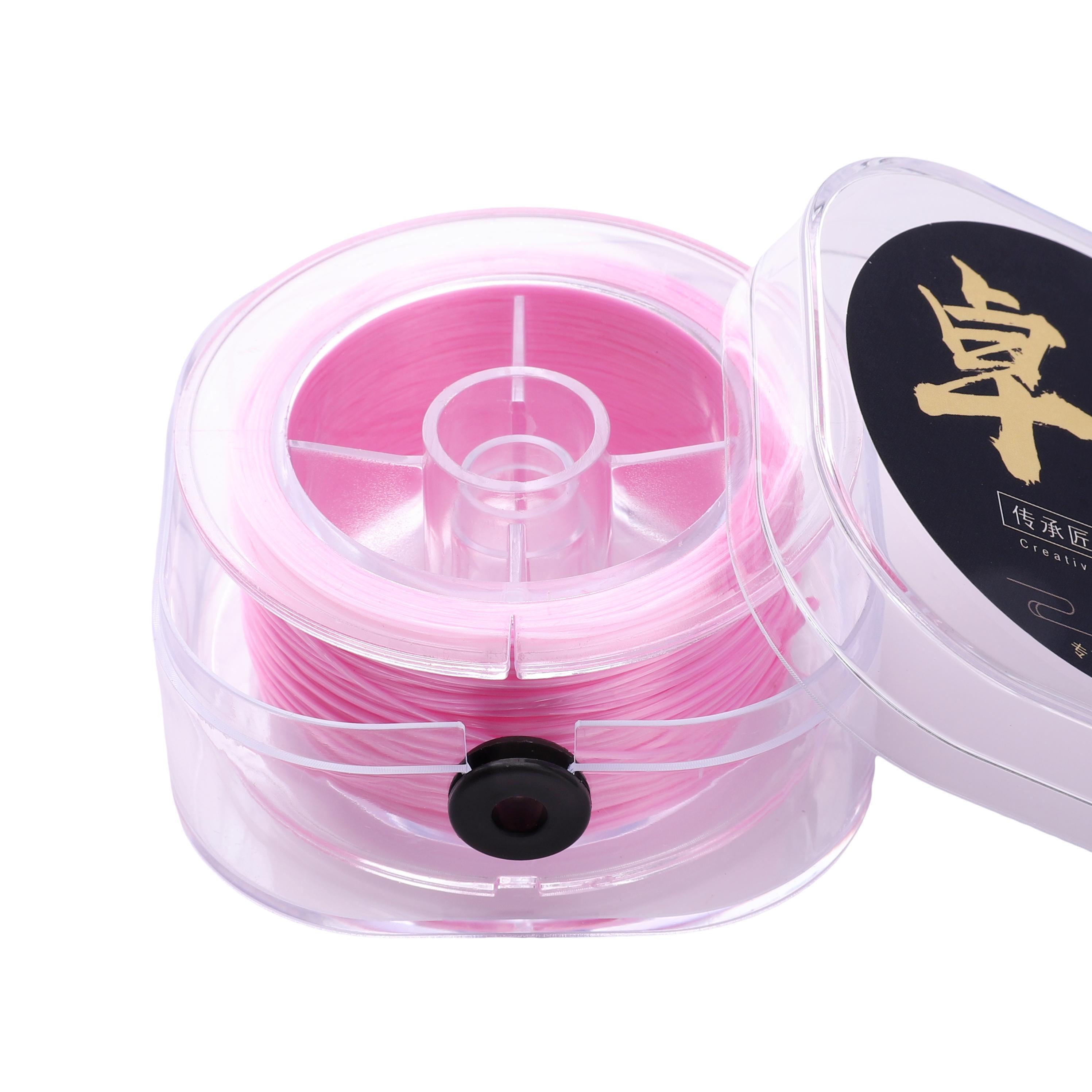 

50-100 метров Эластичная нить Круглая Кристальная нить Нейлоновая Резиновая Эластичная нить для изготовления ювелирных изделий Бисероплетения Браслетов 0.8mm 100meter поросенок розовый