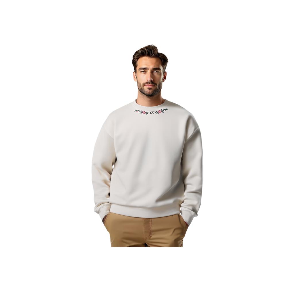 Kith Rose Nelson Rundhals Sandrift Unisex Oberteile Creme KHM031469-104