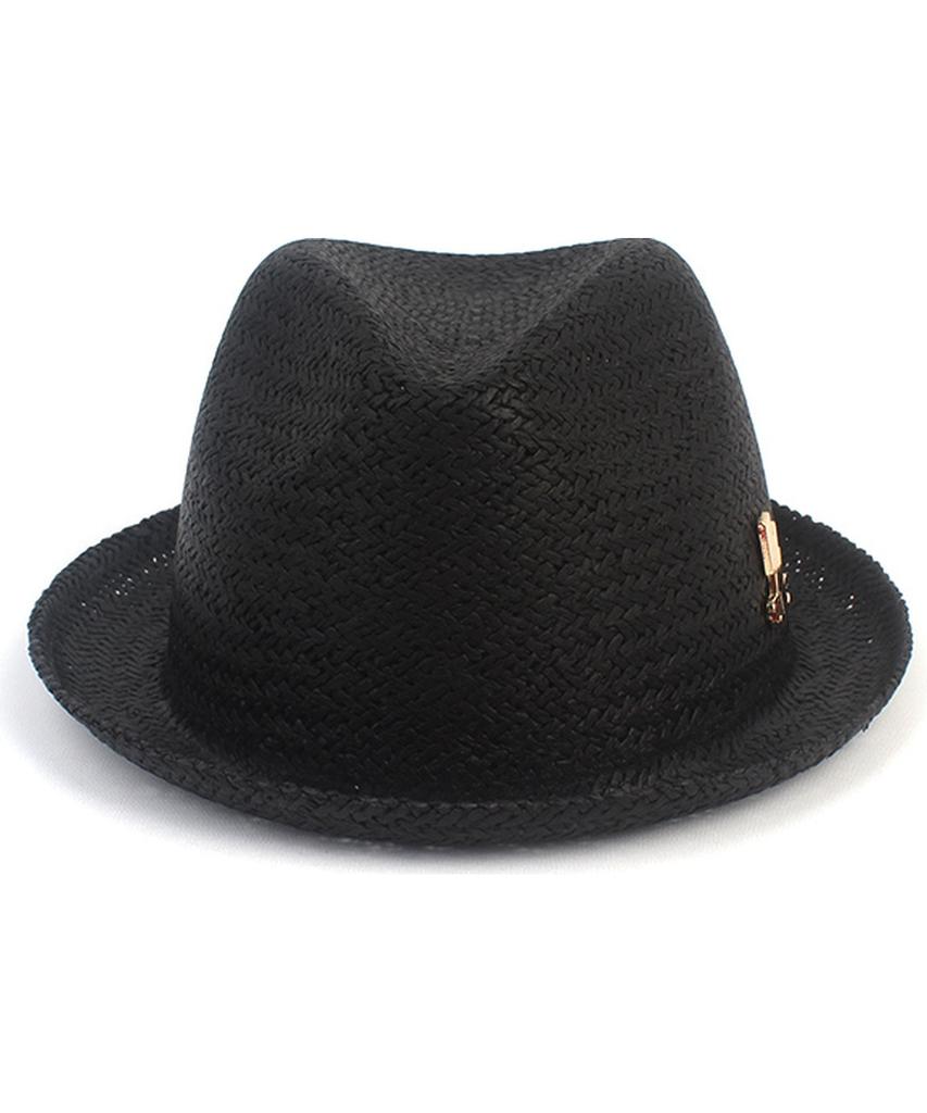Yunibeosyeolkemiseuteuli Punk Simple Black Summer Fedora