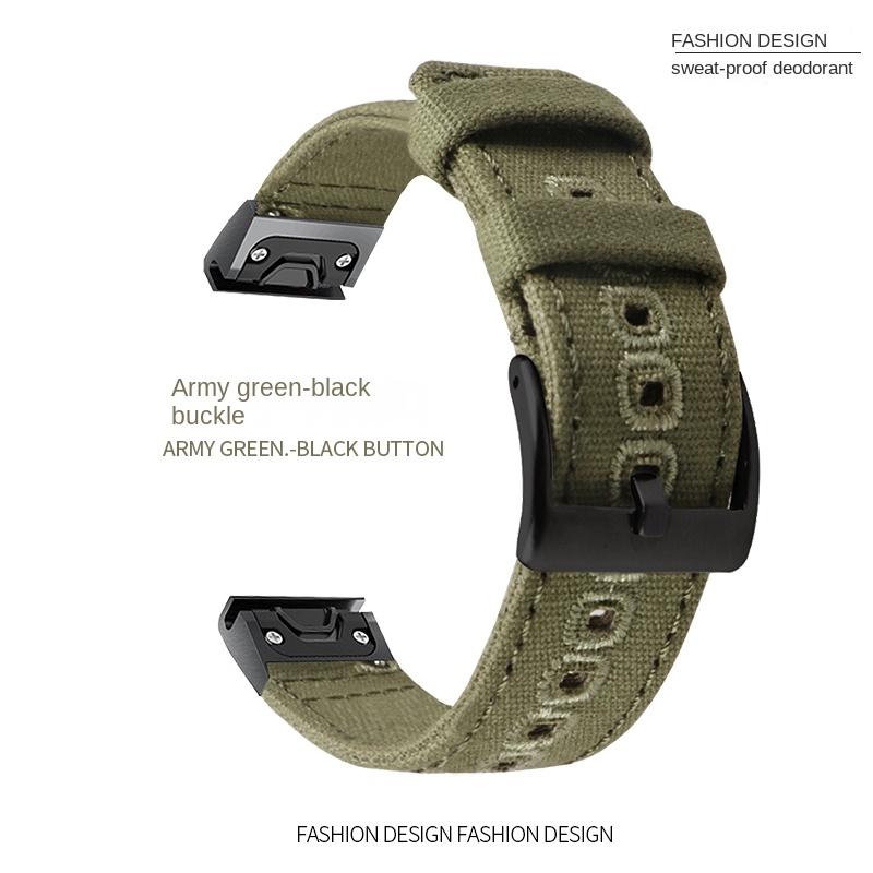 26 22 20MM Nylon Quick Release Watchband For Garmin Fenix 7X 7 6 6X Pro 5 5X/5XPlus 3 HR  Watch Canvas Strap Wrist Band Bracelet