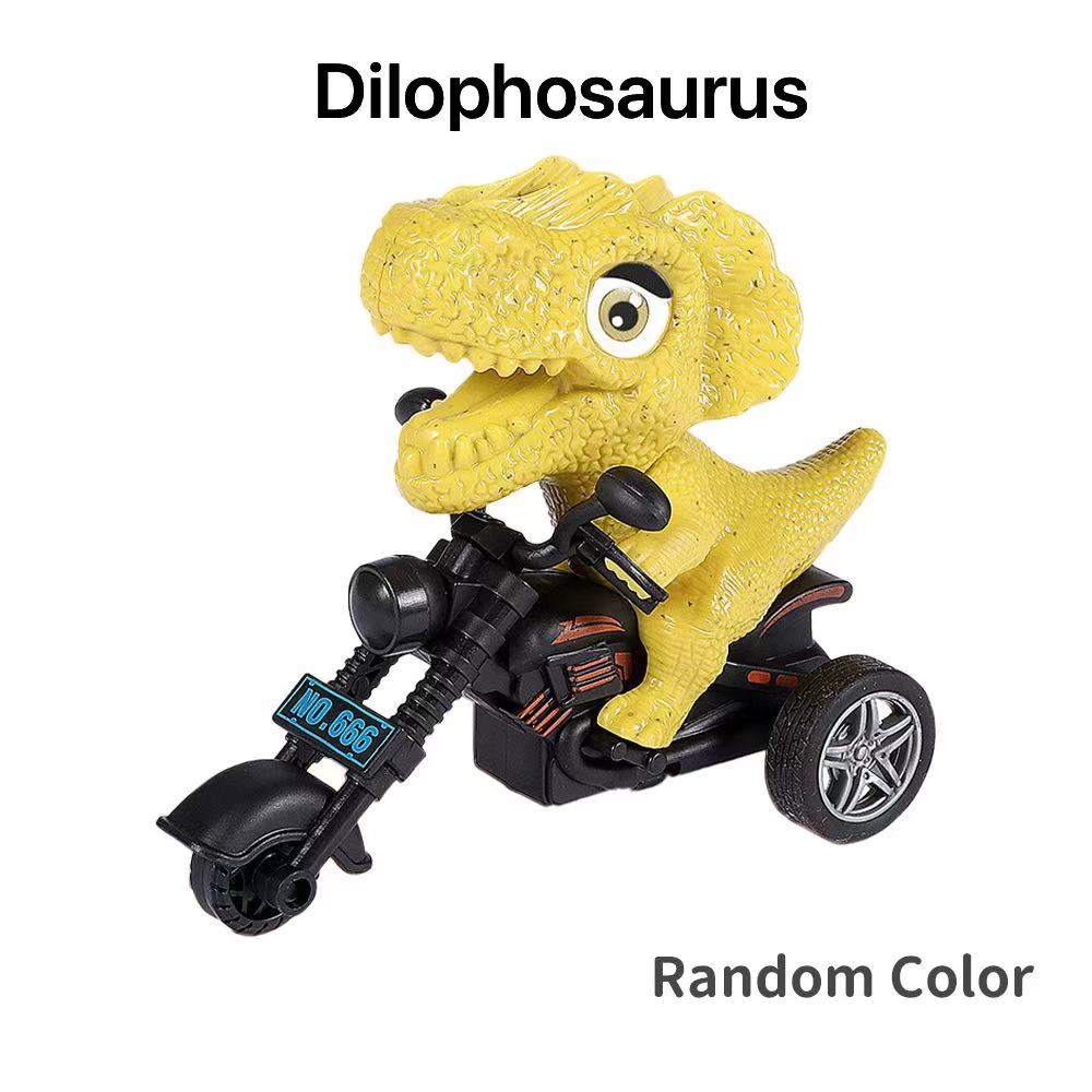 

Динозавр езда на мотоцикле машина детская игрушка инерционная модель животного игрушка с инерцией миниатюрные фигурки динозавры игрушки для детей подарок