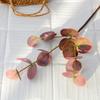 Plastic Fake Plants Background Flower Silk Eucalyptus Leaf Artificial Eucalyptus  Home Decoration