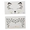 Temporary Fake Cat Face Stickers Long Lasting Tattoo Stickers Natural Cat Face Tattoo Men