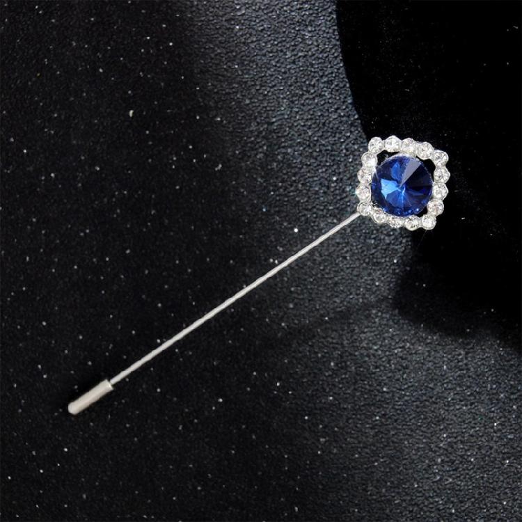 Fashionable Cubic Zirconia Chest Pin Neutral Aesthetic Brooch Corsage Pin Sturdy Clasp Detail For Dresses Coats