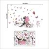 The New Butterfly Beautiful Faery Bedroom Waterproof Sitting Room Background Wall Stickers Can Be Removed