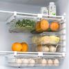 1/2 Adjustable Plastic Fridge Drawer Organizer - Clear Pull-Out Shelf for Storing Fruit Vegetables Seafoodridge Storage Box