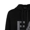 Emporio Armani FW22 Logo Embroidered Drawstring Hooded Long Sleeve Sweatshirt Men Sweatshirt Black 6L1MB1-1JHSZ-0999