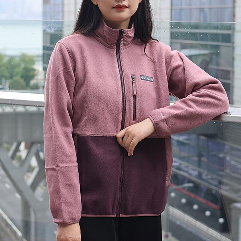 Columbia Fashionable Versatile Warm Thick Stand Collar Jacket Women jackets Pink XR7225-609