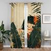 Vorhänge für Schlafzimmer Freches kleines Mädchen Heiminterieur Vorhänge 2 Stück Jalousien Verdunkelungsvorhang Raumteiler Halloween-Dekoration