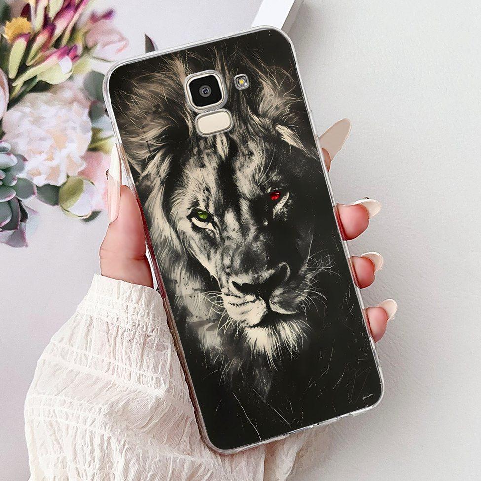Clear For Samsung J6 2018 Case SM-J600F Cute Fashion Funny Painted Back Cover For Samsung Galaxy J6 2018 Phone Case J600G J600FN