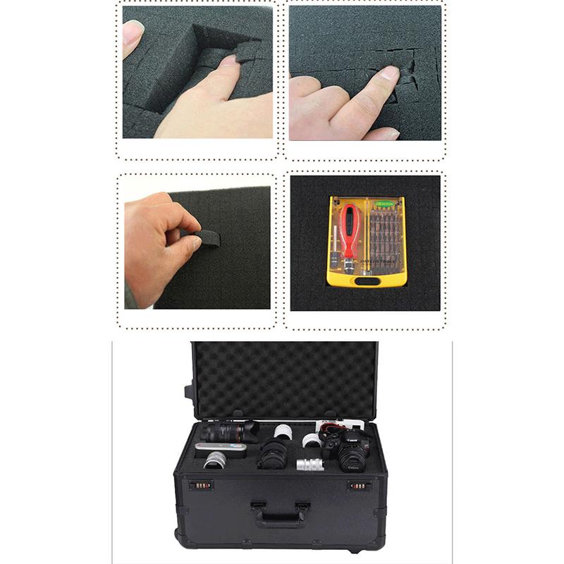 40X30Cm High Density Precorted Toolbox Foam Insert Pre-Cut Pick Apart Foam For Hard Case And Flight Case Foams Tool Organizer