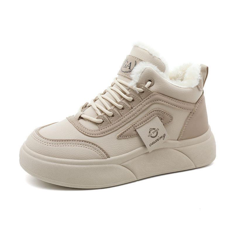 New autumn and winter warm cotton shoes women's shoes board shoes velvet student wear-resistant thick-soled college wind comfortable