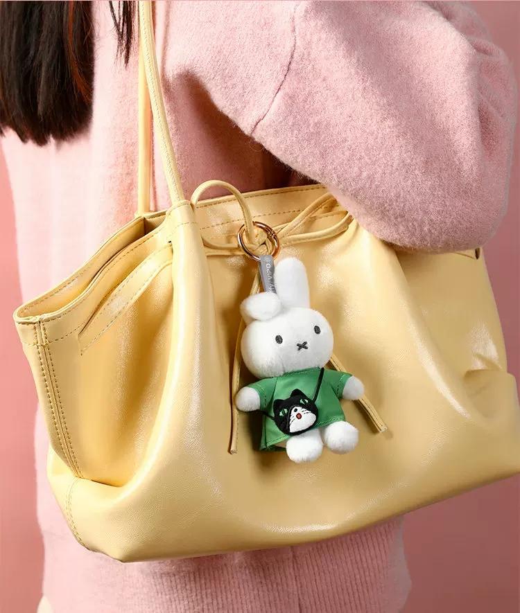 Miffy Rabbit Travel Series Plush Bag Keychain Backpack Pendant Cartoon Anime Ornament Toy Birthday Gifts