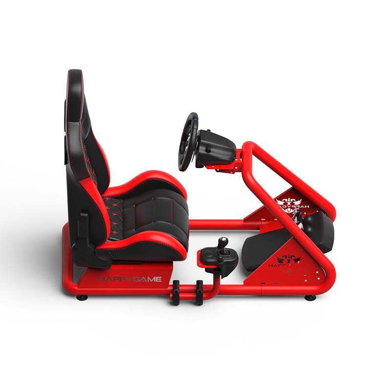Zhongyao Racing Simulator Seat with Steering Wheel, Display, and Pedal Mounts