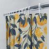 Orange Citrus Fruit Pattern Shower Curtain Botanical Tropical Nature Farmhouse Bathroom Decor Waterproof Fabric Backdrop