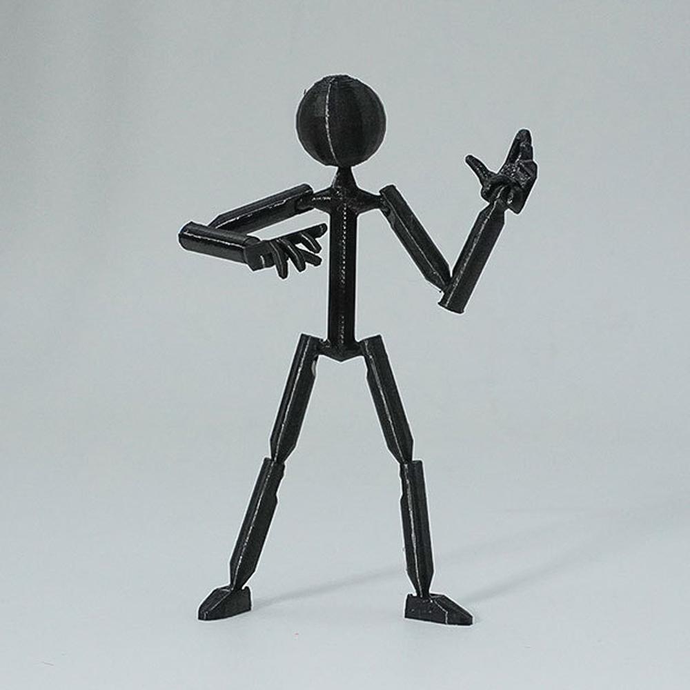 Multi-Jointed 3D Printed Mannequin 3D Printing Stickman Assembled Robot Kids Adults