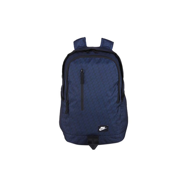 

Nike Fitness Training Casual Sports Black Striped Polyester Backpack Unisex Backpacks Blue BA5231-452 Blue