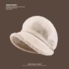 Big Head and Face Showing Small Hat for Women In Autumn and Winter Fisherman's Hat Versatile Thickened Warm Ear Protection New Style Pile Beret