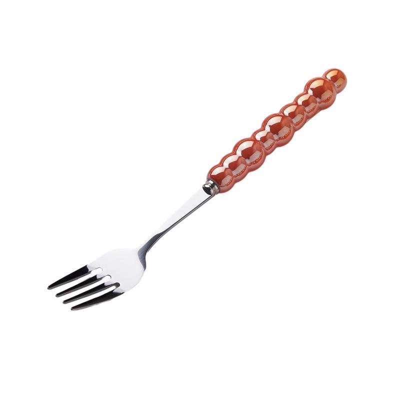 Light Luxury Creative Knife, Fork and Spoon Household Stainless Steel Steak Knife and Fork Western Dessert Spoon Tableware Set High Value