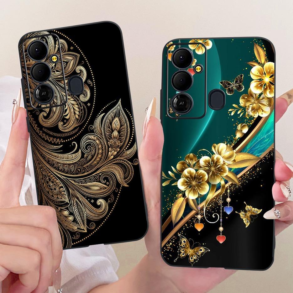 Für Tecno Pop 6 GO Hülle BE6j Niedlicher Löwe Mode Bemalte Abdeckung Weiche TPU Handyhülle Für Tecno Pop 6 Pro BE8 Pop6 GO Rückseite Taschen