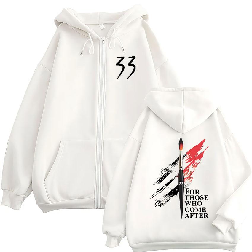 Game Clair Obscur Expedition 33 Zip Up Hoodie Men Women Casual High Quality Fashion Sweatshirt Coats Fleece Hooded