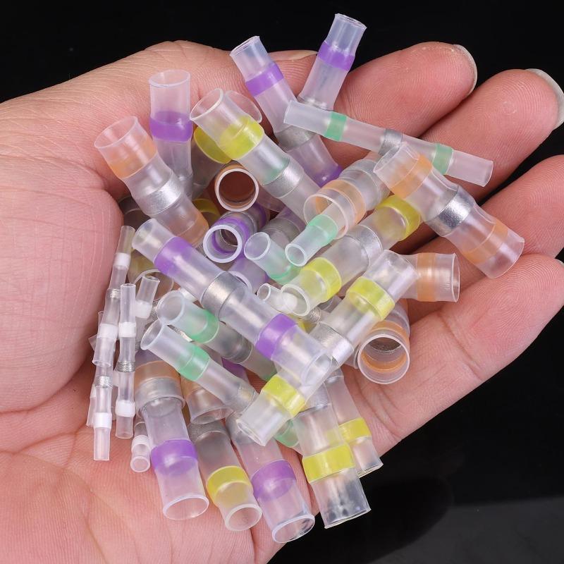 Waterproof Crimp Free Solder Rings Heat-shrink Tubing Cable Crimping Automotive Wire Terminal Connectors Soldered Terminals