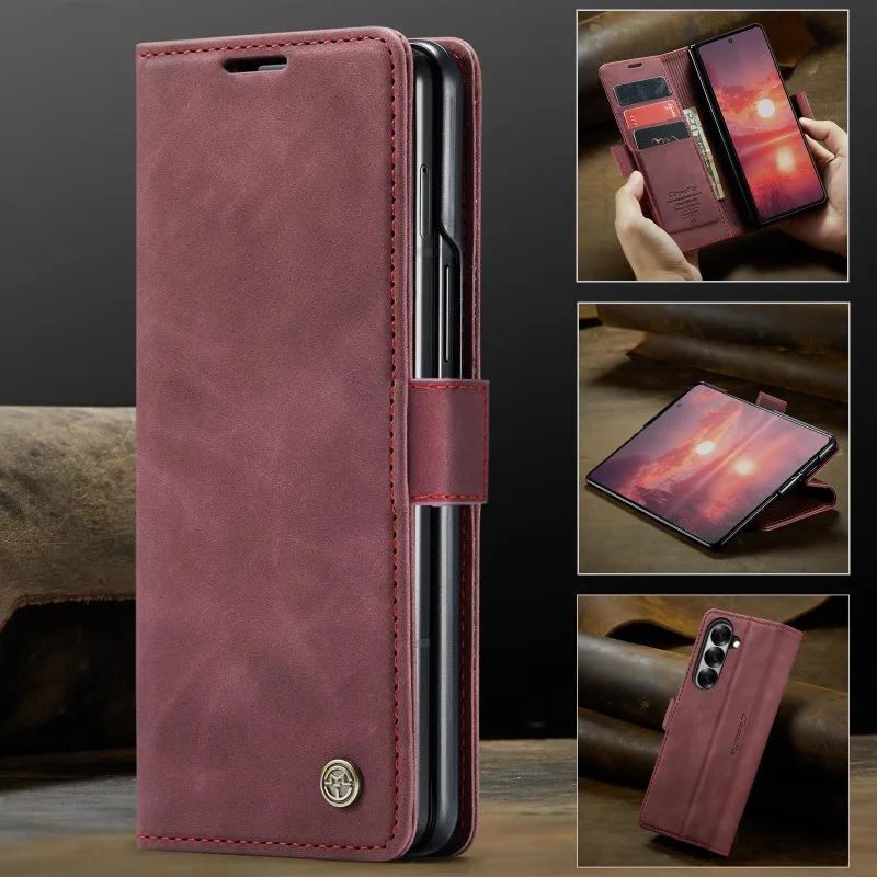 Per Samsung Galaxy Z Fold 7 5G 2026 Custodia a Libro in Pelle Portacarte Book Coque Custodia Samsung Z Fold7 Z Fold7 Fold 6 5 4 Magnete Capa