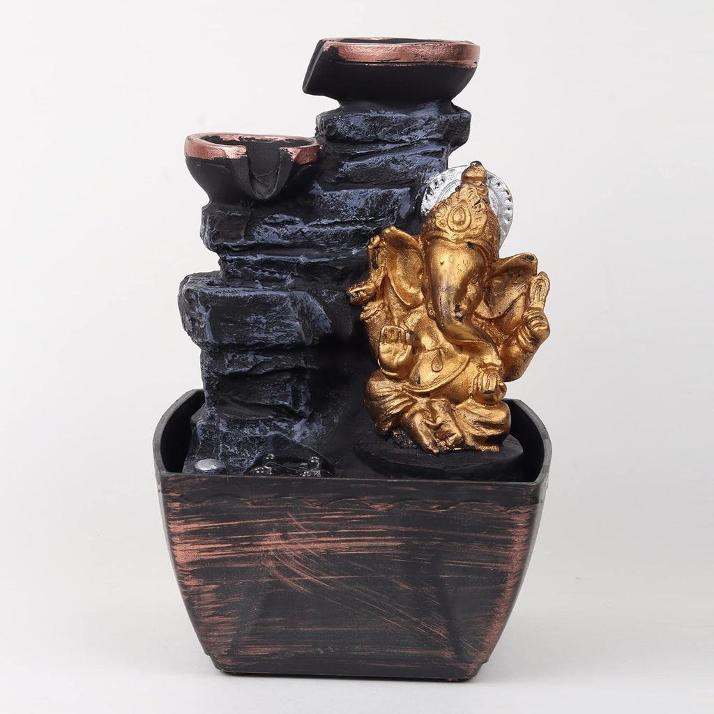 Lord Ganesha Harz Tischbrunnen Schauobjekt für Heim- & Bürodekoration